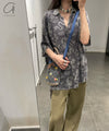YANYAN KNITS 24 Autumn and Winter Linen Beach Shirt YYK-YYW24-1081-HUI Gray